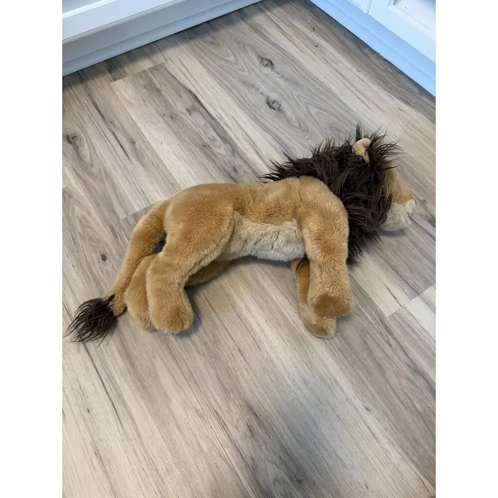 FAO Schwarz Toys R Us Realistic Natural Looking Lion Plush With Mane 20